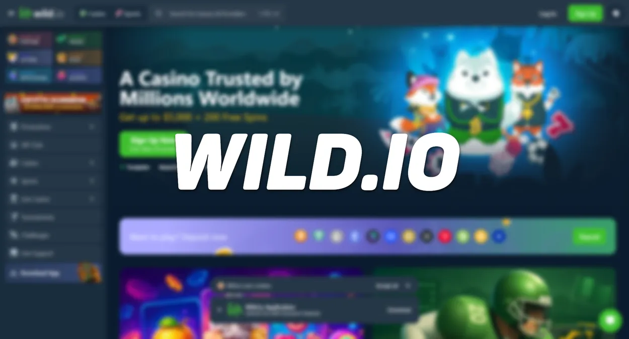 Wild.io deposit screen with the XRP address, destination tag and the bonus switch turned off